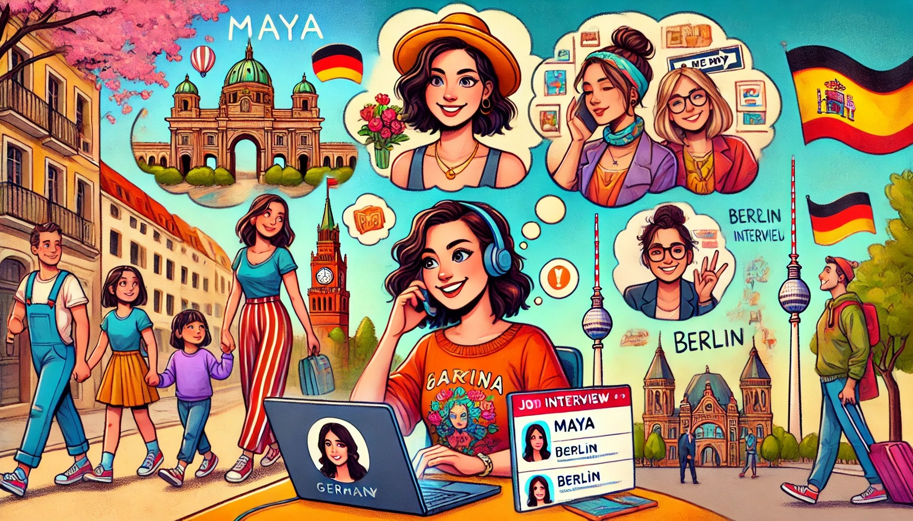 Maya stellt sich vor und sucht Arbeit in Deutschland